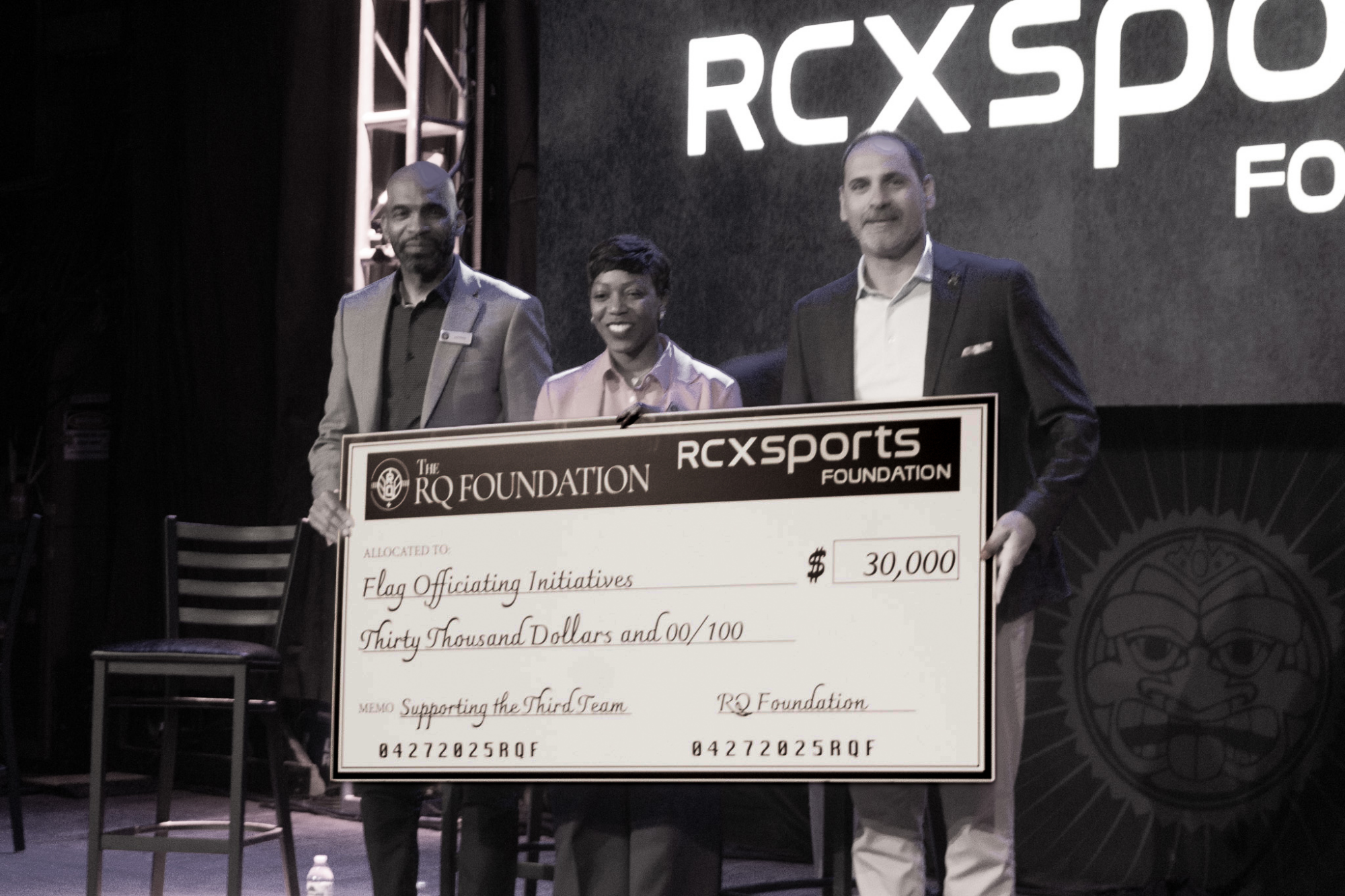 The RQ Foundation and The RCX Sports Foundation Team Up to Donate $30,000 to Support Flag Football Officiating